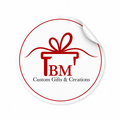 Autocolante Resistente a Água Matte Redondo - BM Custom Gifts & Creations