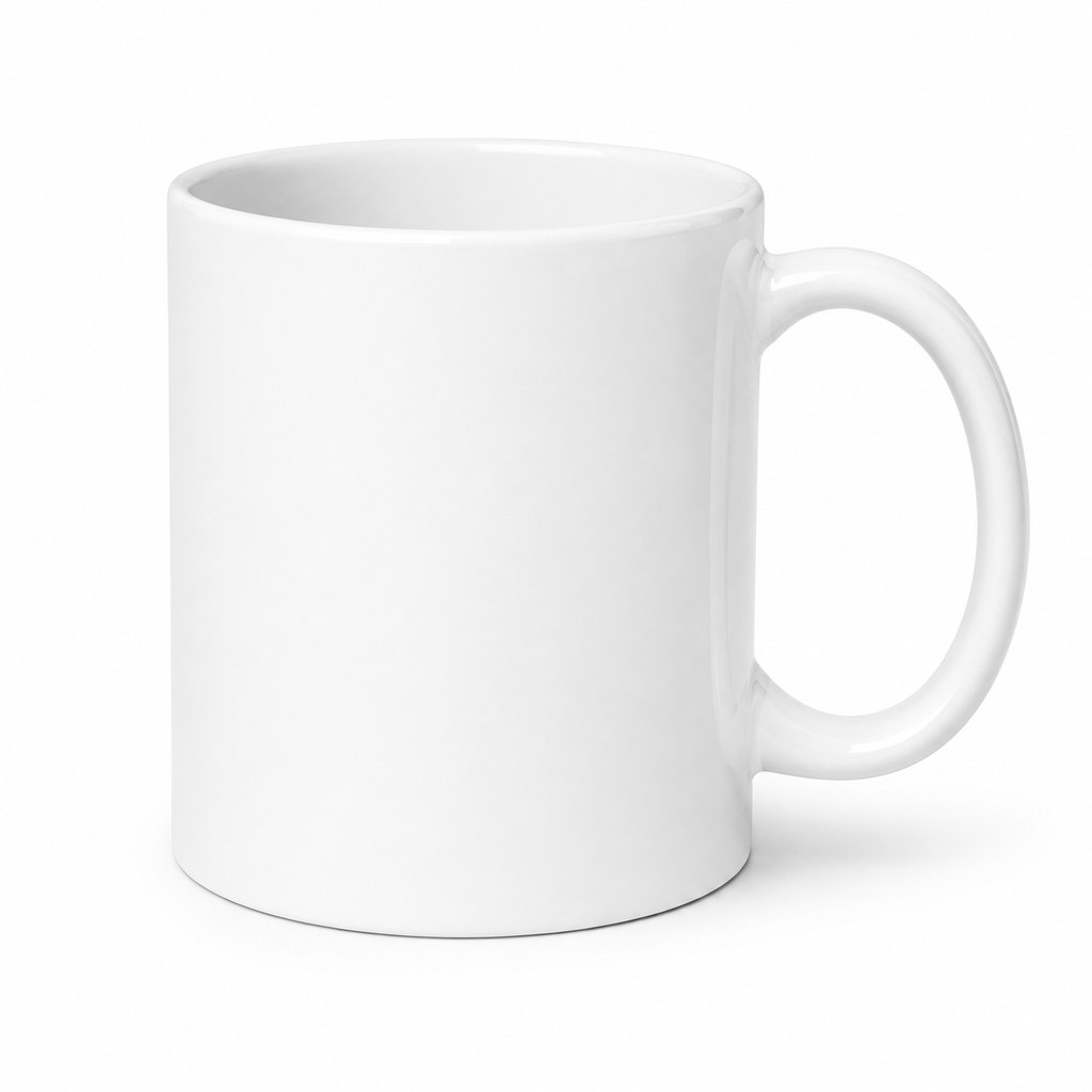 Classic personalised white ceramic mug