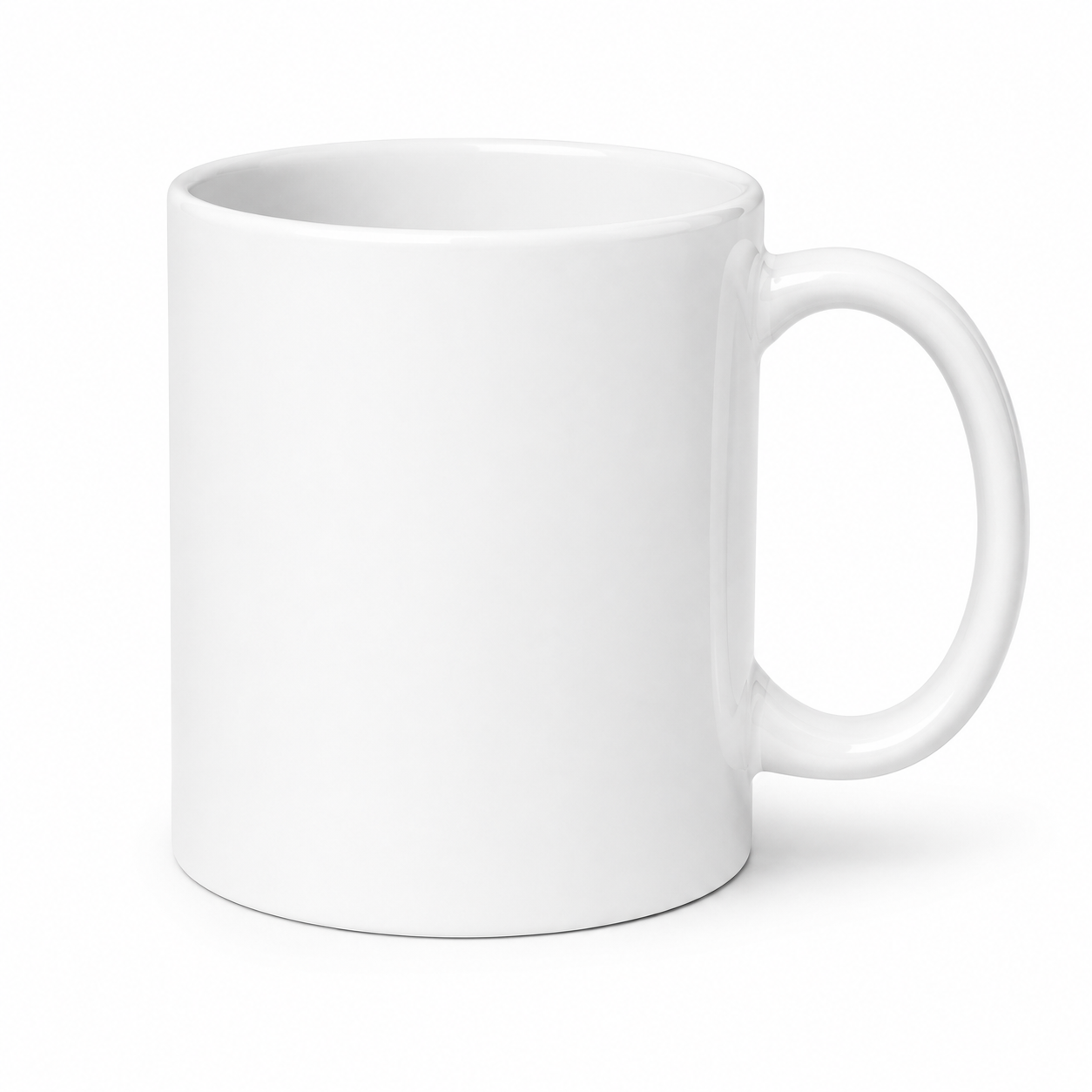 Classic personalised white ceramic mug