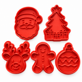 Christmas Cookie Stamp Set – 5 Pieces, 6 cm