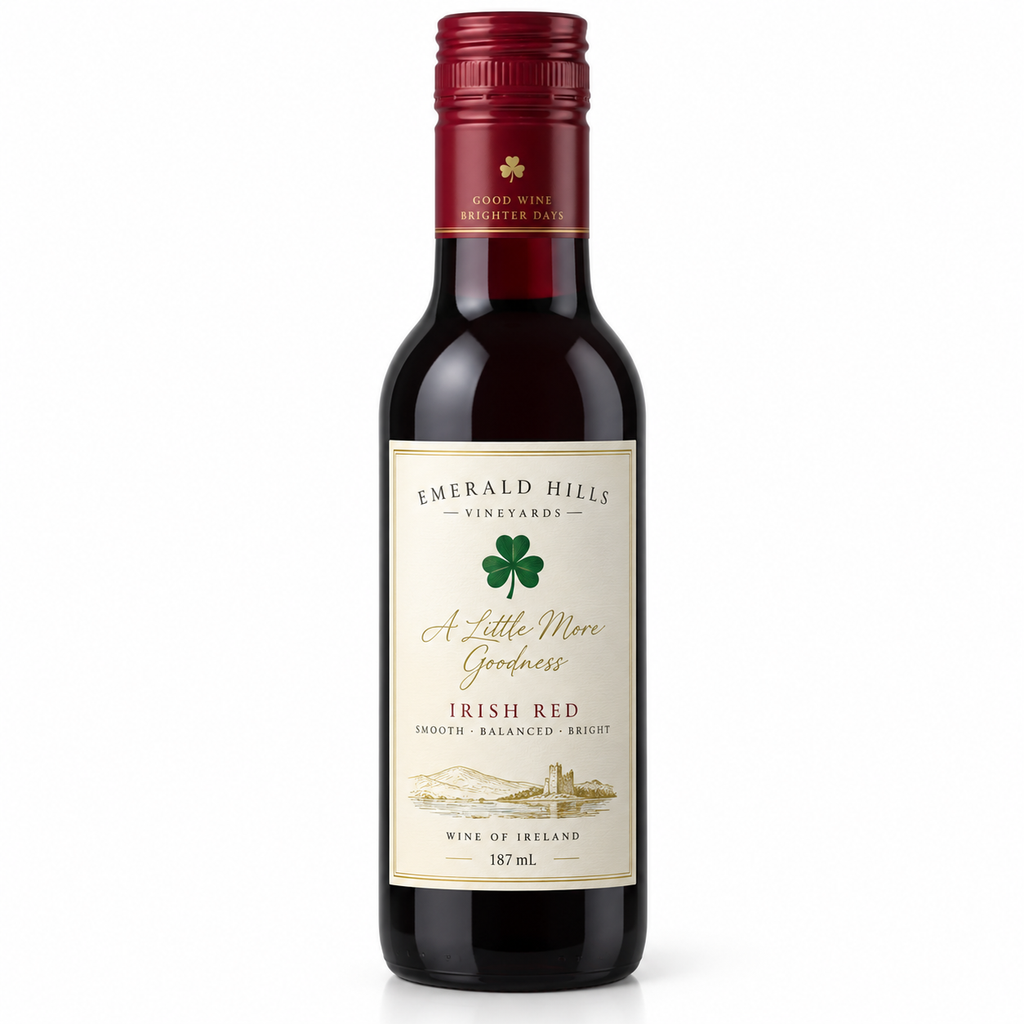 Mini Emerald Hills Irish Red Wine 187ml bottle