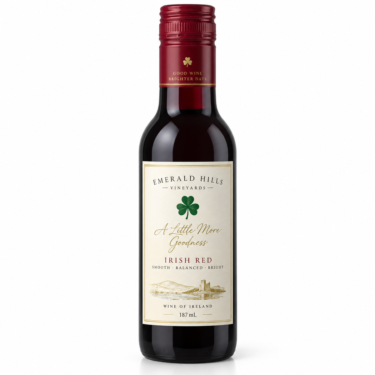 Mini Emerald Hills Irish Red Wine 187ml bottle