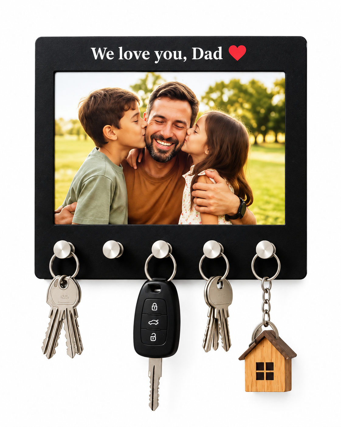 Personalised Photo Key Holder – 15 × 16 cm