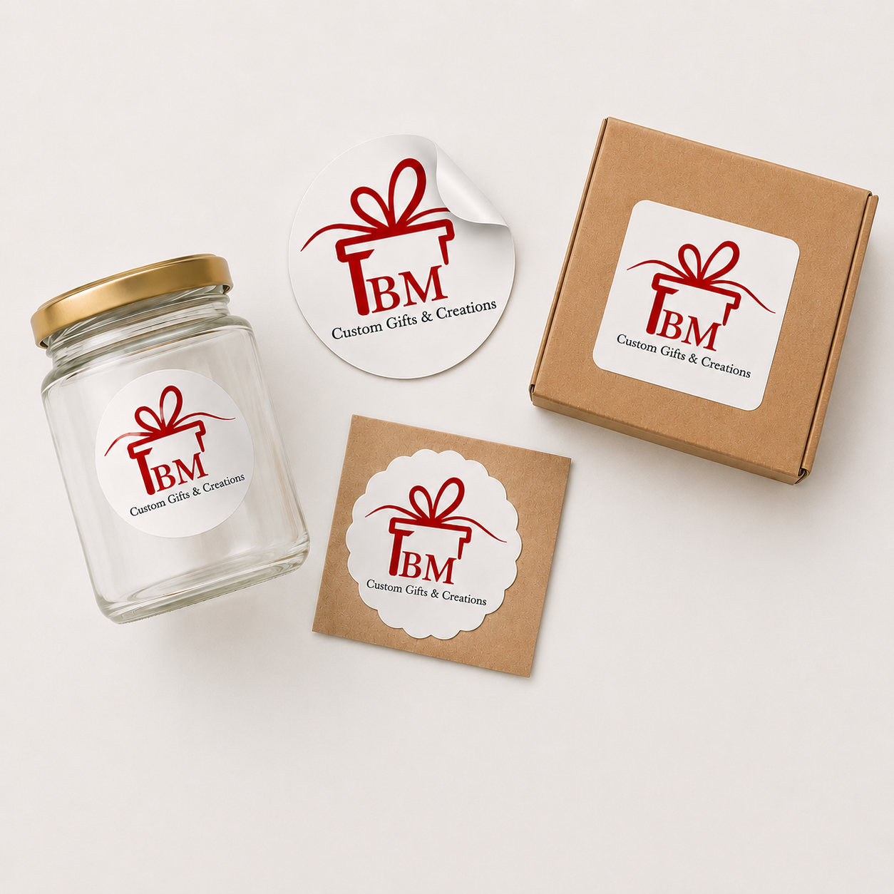 Waterproof Custom Labels 5x5cm