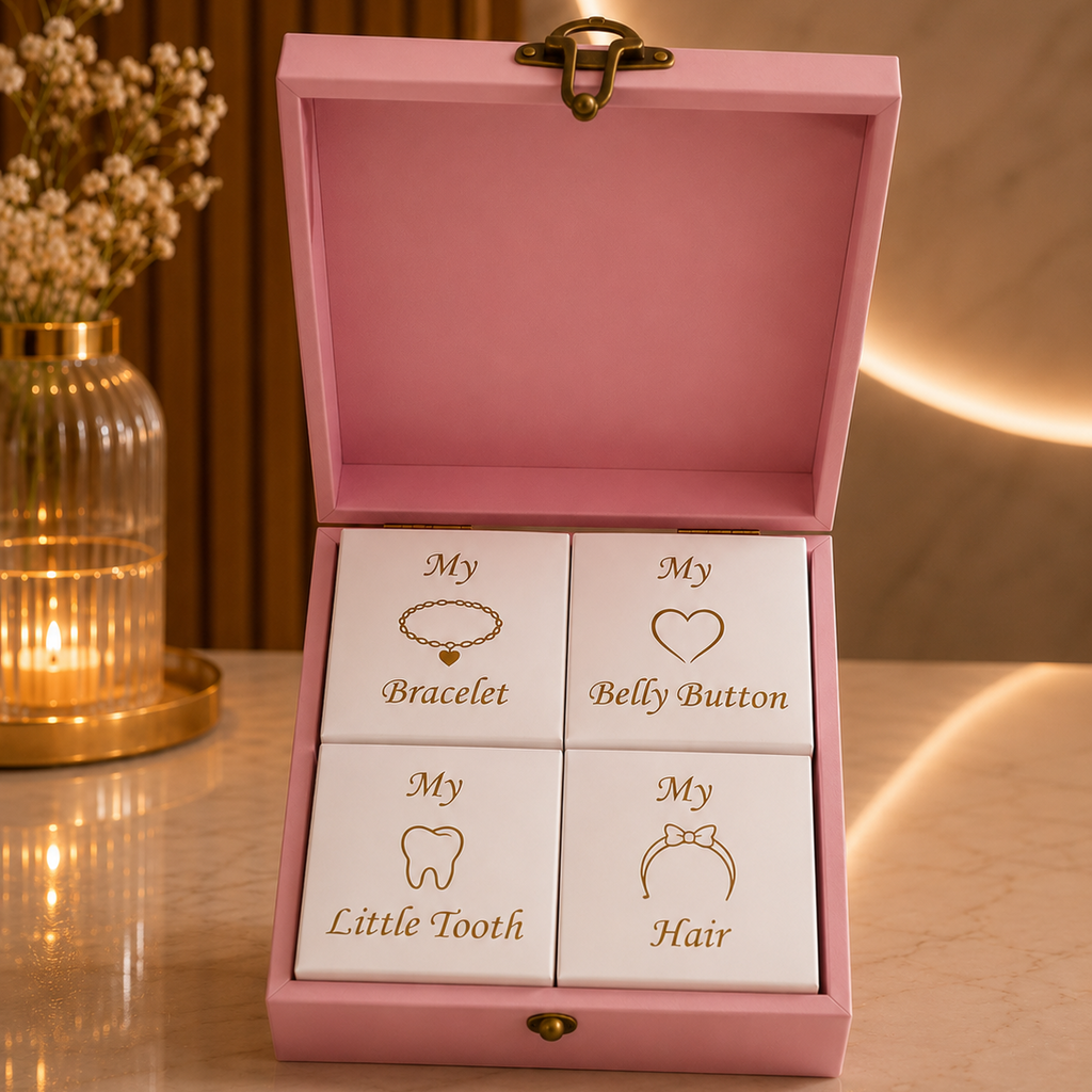 Personalised Baby Memory Box – MDF with 4 Compartments