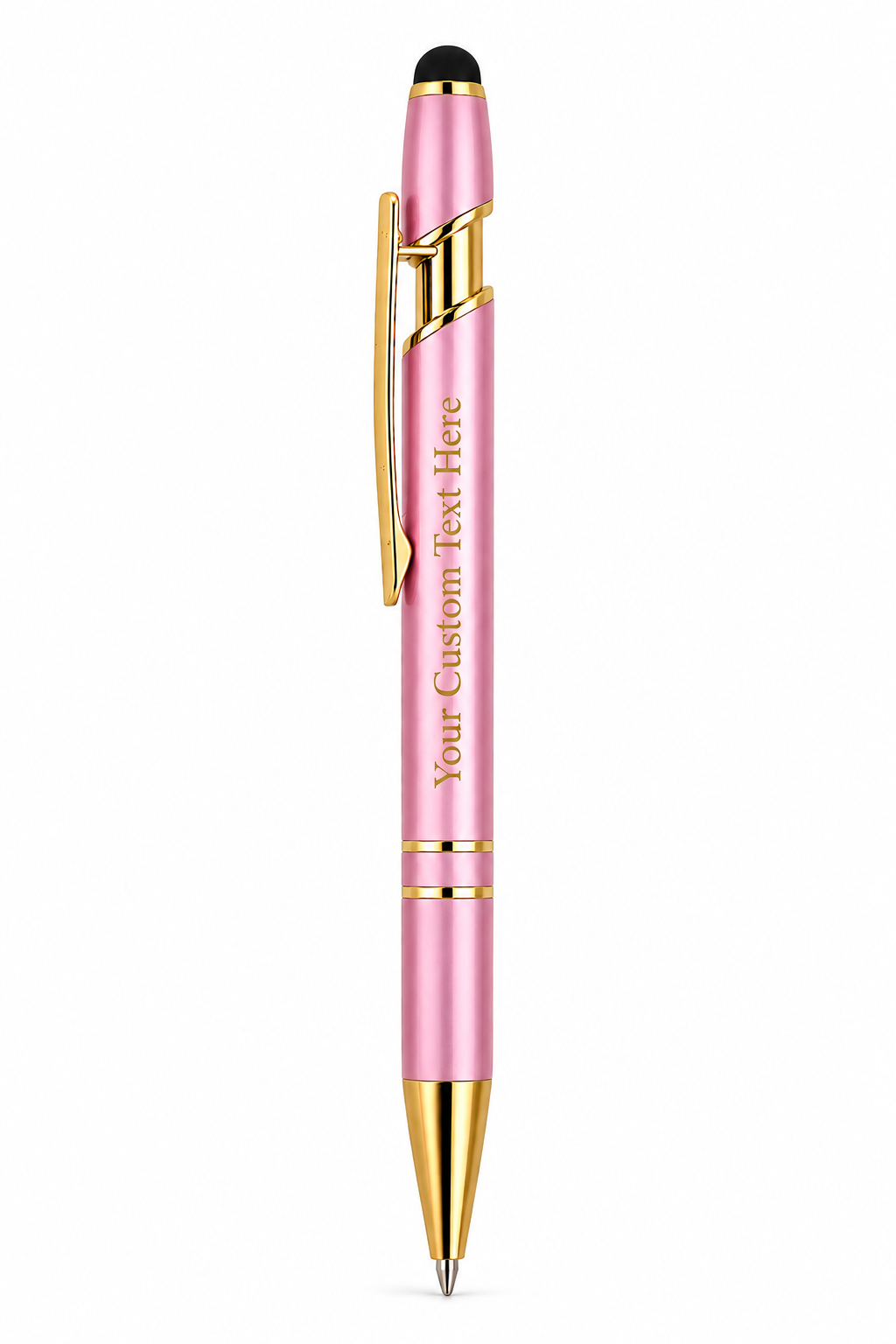 Personalised pink stylus pen with custom engraving