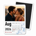 Personalised calendar photo magnet A6 - couple anniversary example