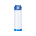 Kids personalised thermal water bottle 500ml blue lid