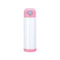 Kids personalised thermal water bottle 500ml pink lid