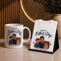Father's Day Gift Kit – Personalised T-shirt + Mug